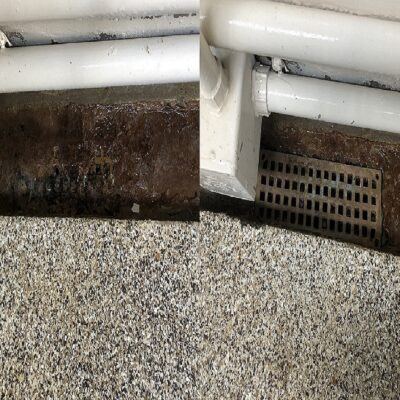 drain clean before and after